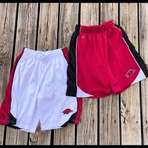 2 pair of Razorback athletic shorts
